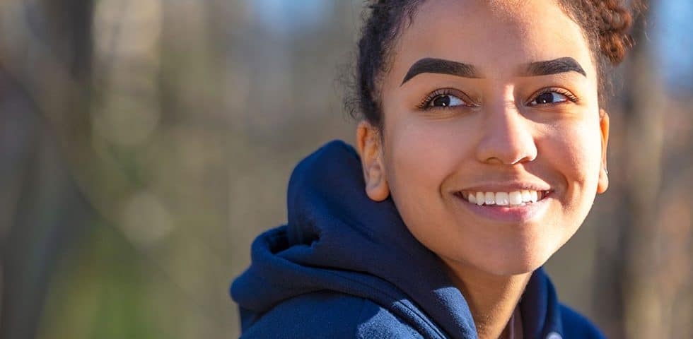 teen completing virtual IOP program